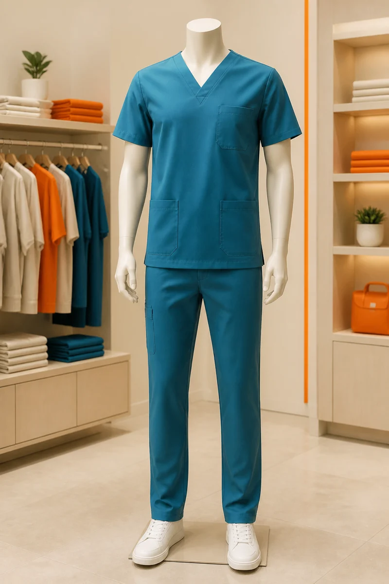 Conjunto antifluido para personal de salud